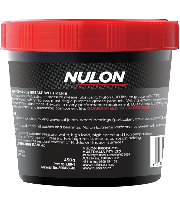 Xtreme Performance Grease with PTFE L80-T rear