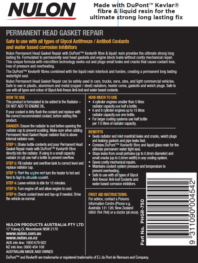 Cylinder head gasket repair fluid hot sale